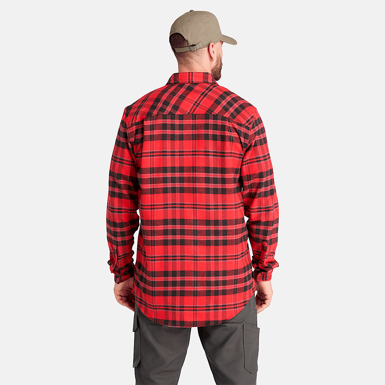 Red timberland shirt clearance