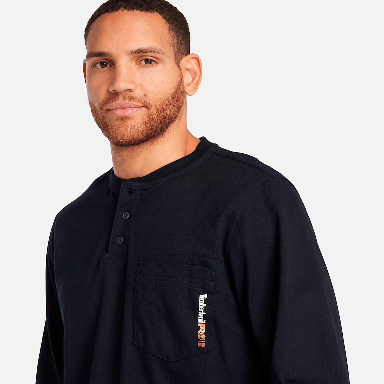 Men s Timberland PRO Cotton Core Flame Resistant Long Sleeve Henley