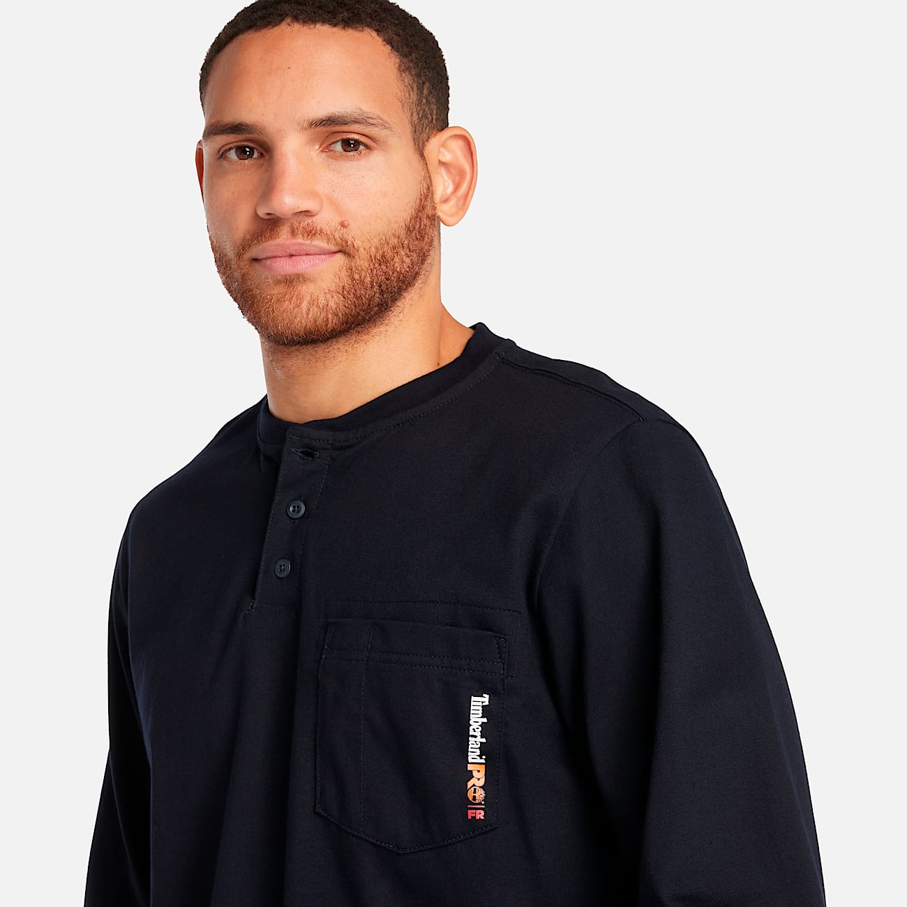 Men s Timberland PRO Cotton Core Flame Resistant Long Sleeve Henley