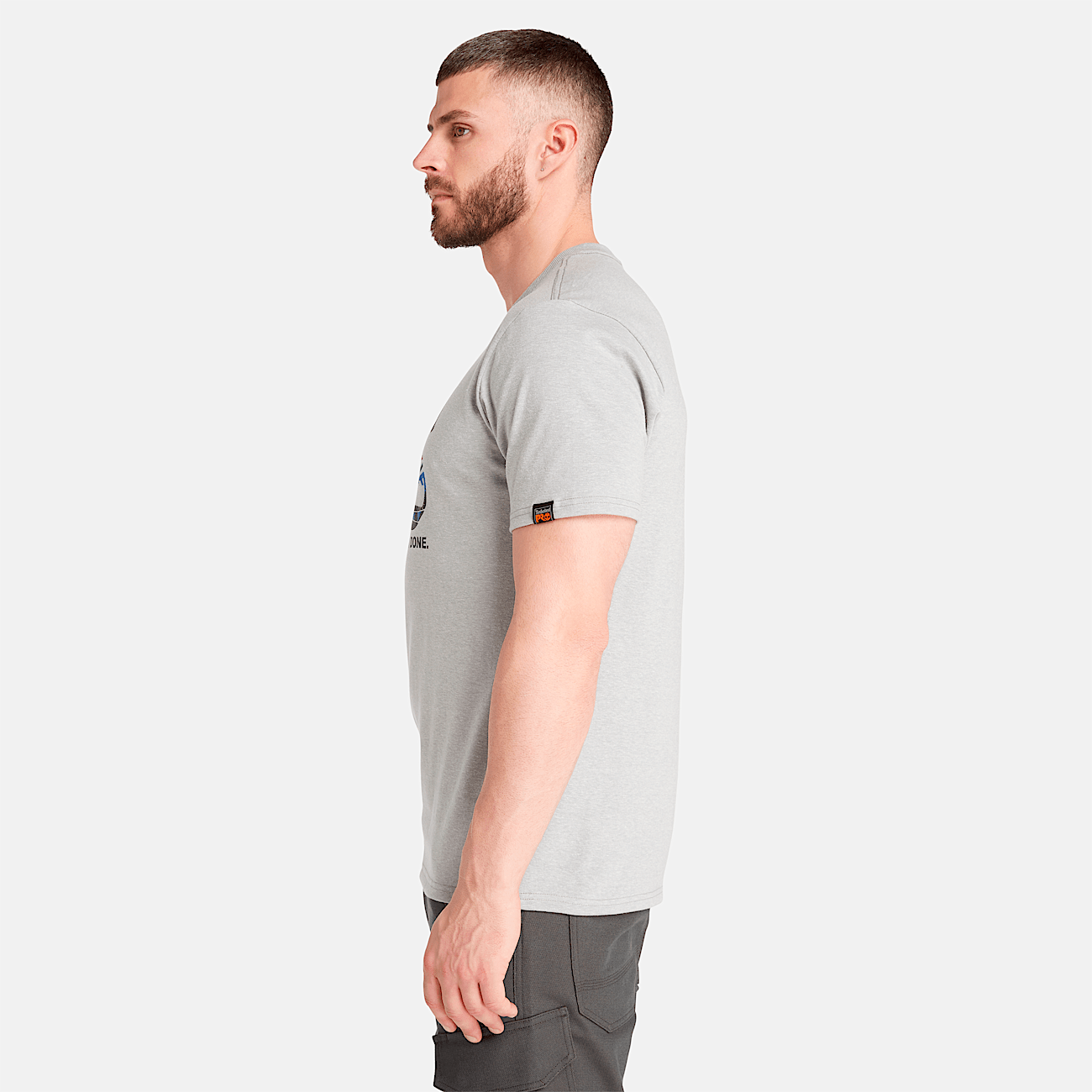 Men s Timberland PRO Core Logo T Shirt in Med gry heather