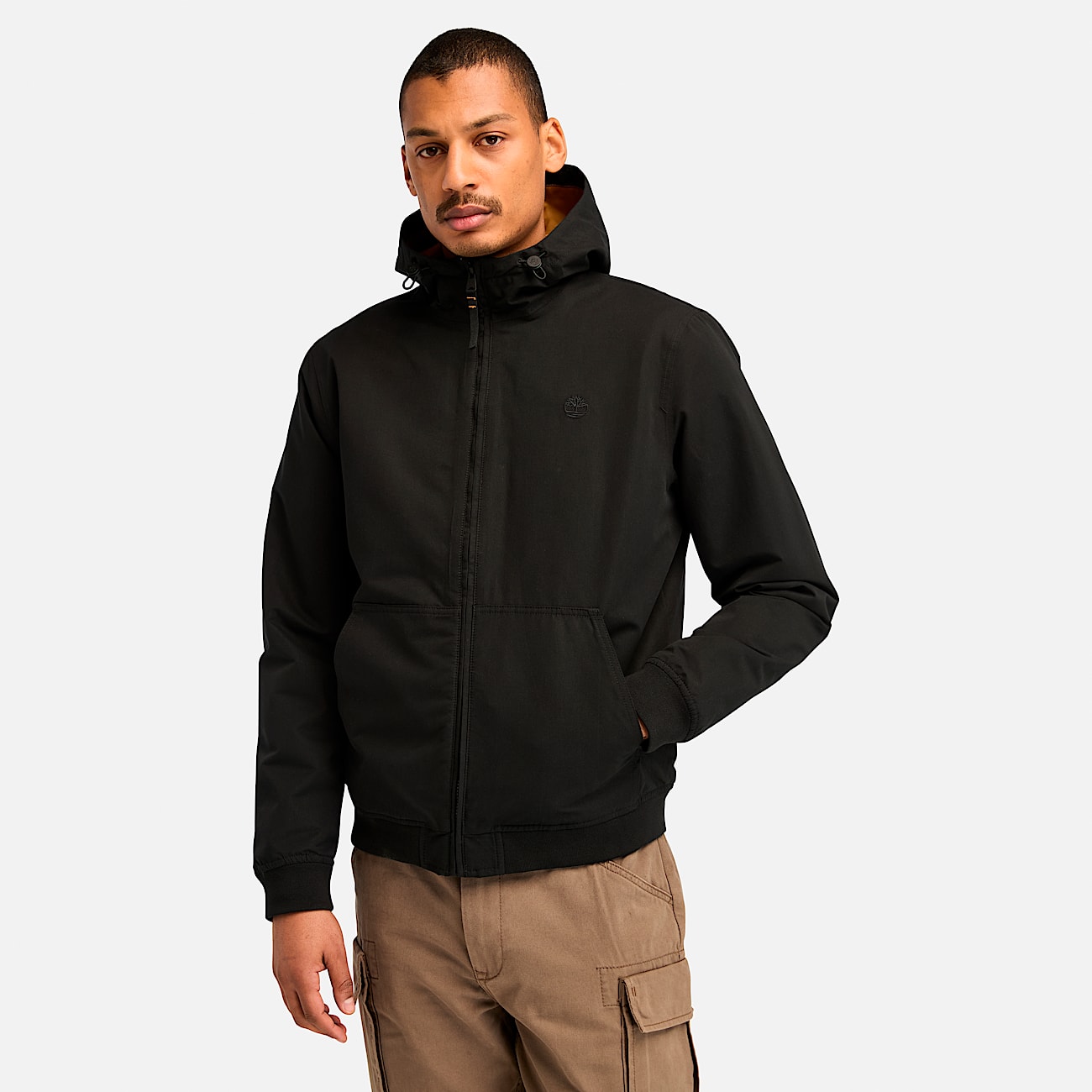 Men s Workwear Water Repellent Hooded Bomber Jacket