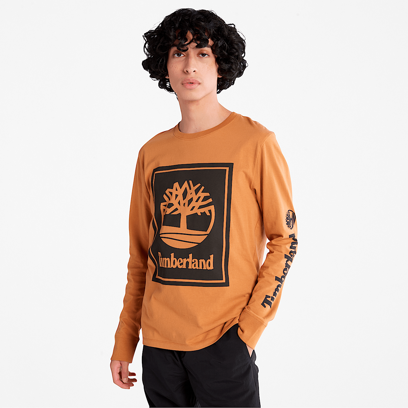 Timberland Logo Long Sleeve T Shirt Timberland US