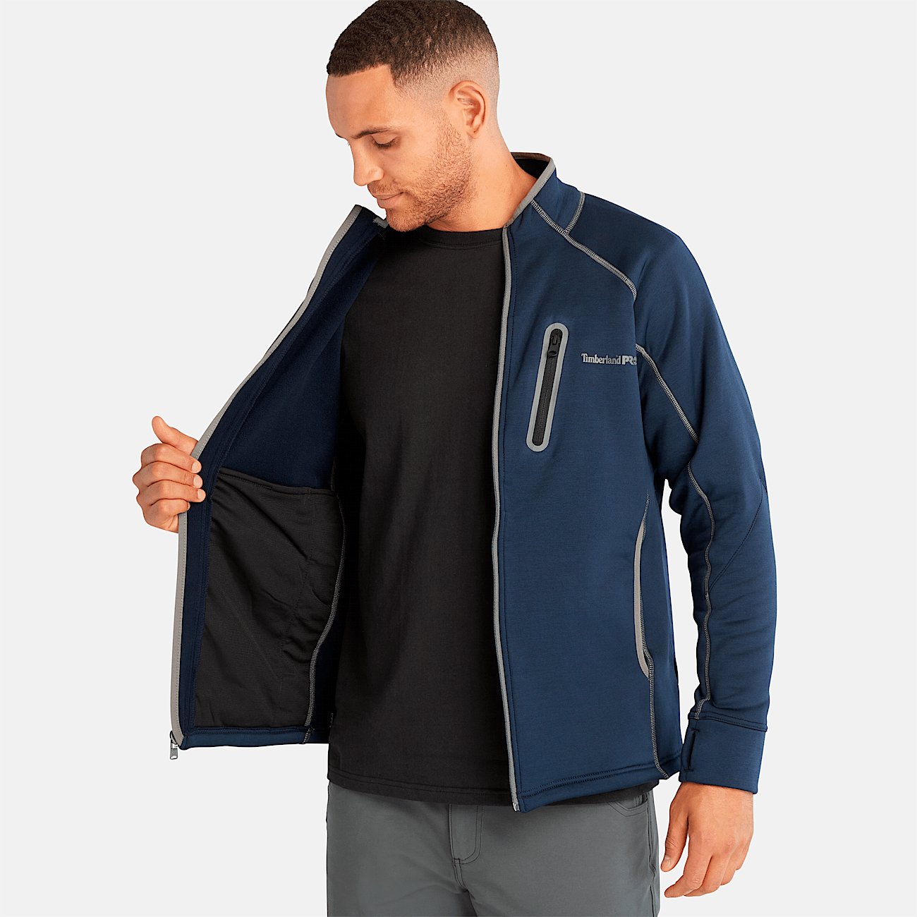 Mens fitted fleece jacket online
