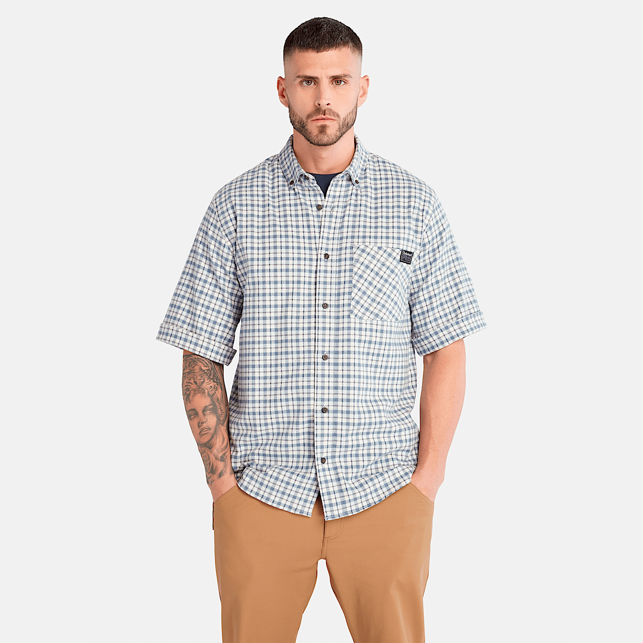Timberland plaid shirt deals