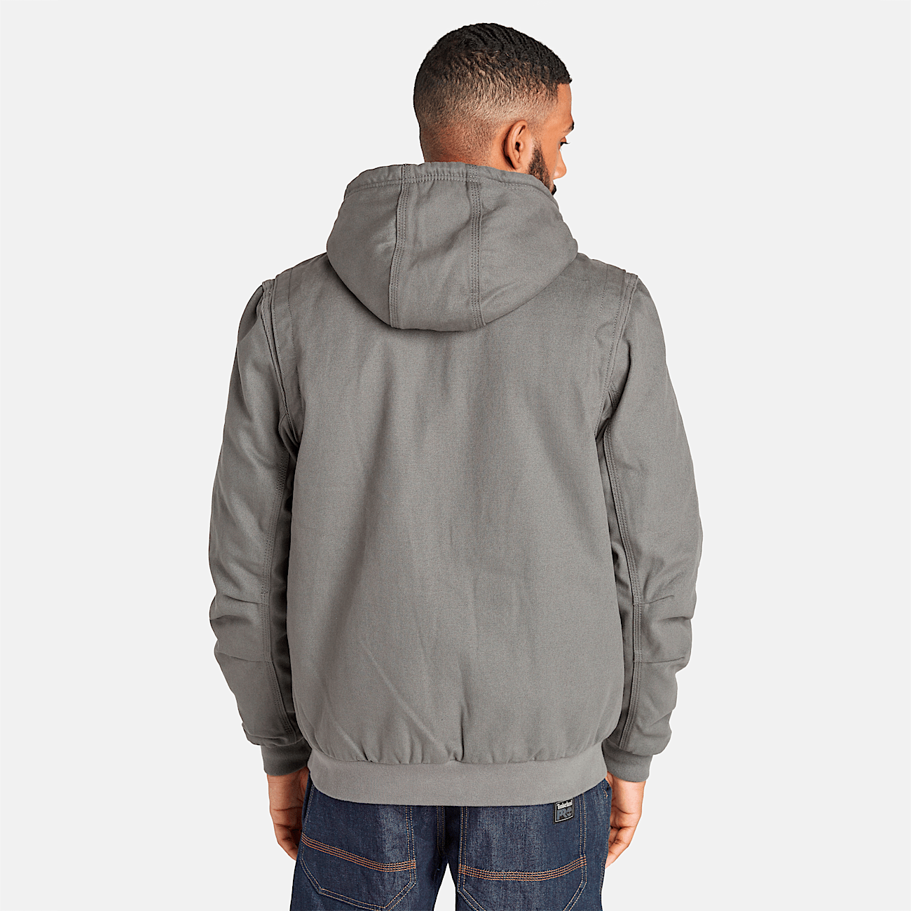 Men s Timberland PRO Gritman Fleece Lined Hooded Canvas Jacket