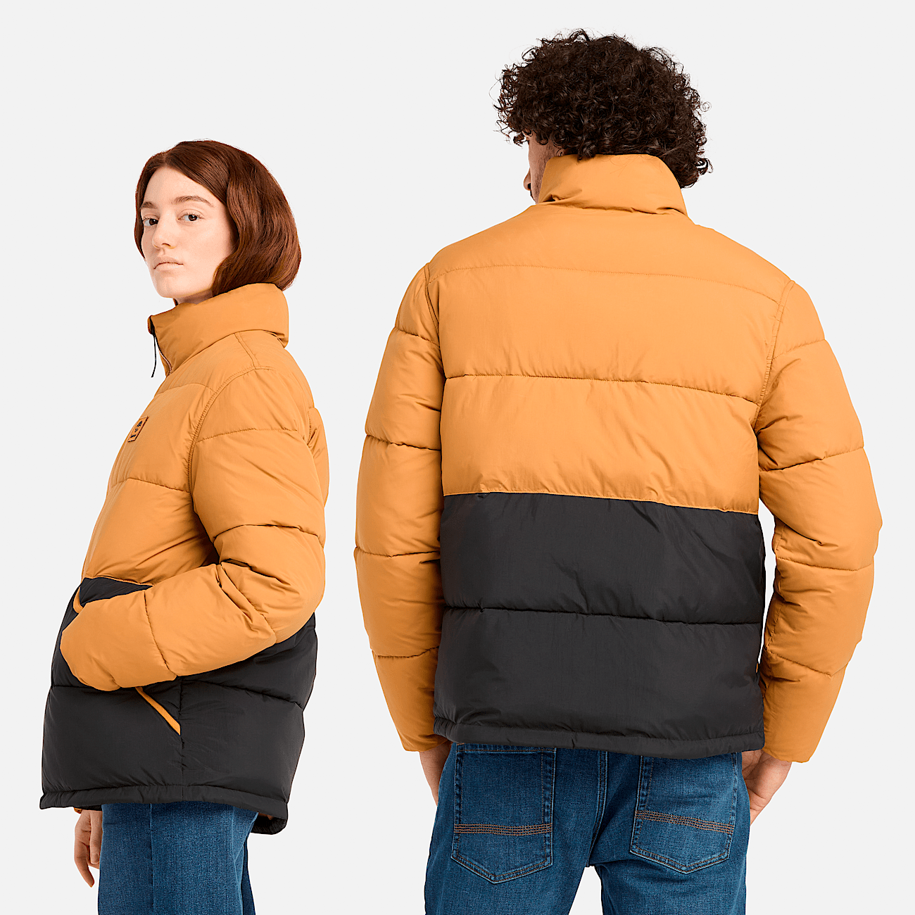 Champion yellow puffer jacket top
