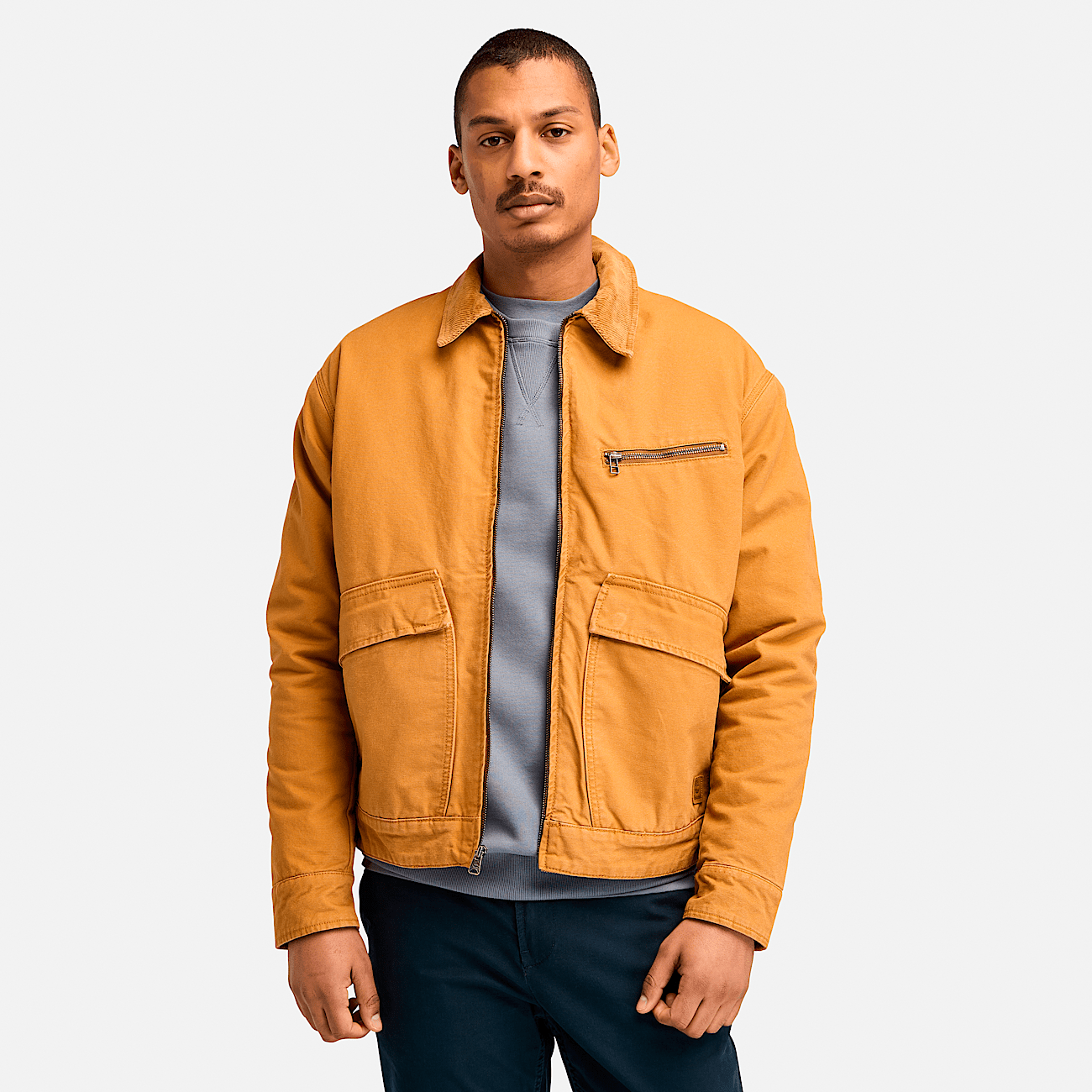 Orange canvas jacket deals