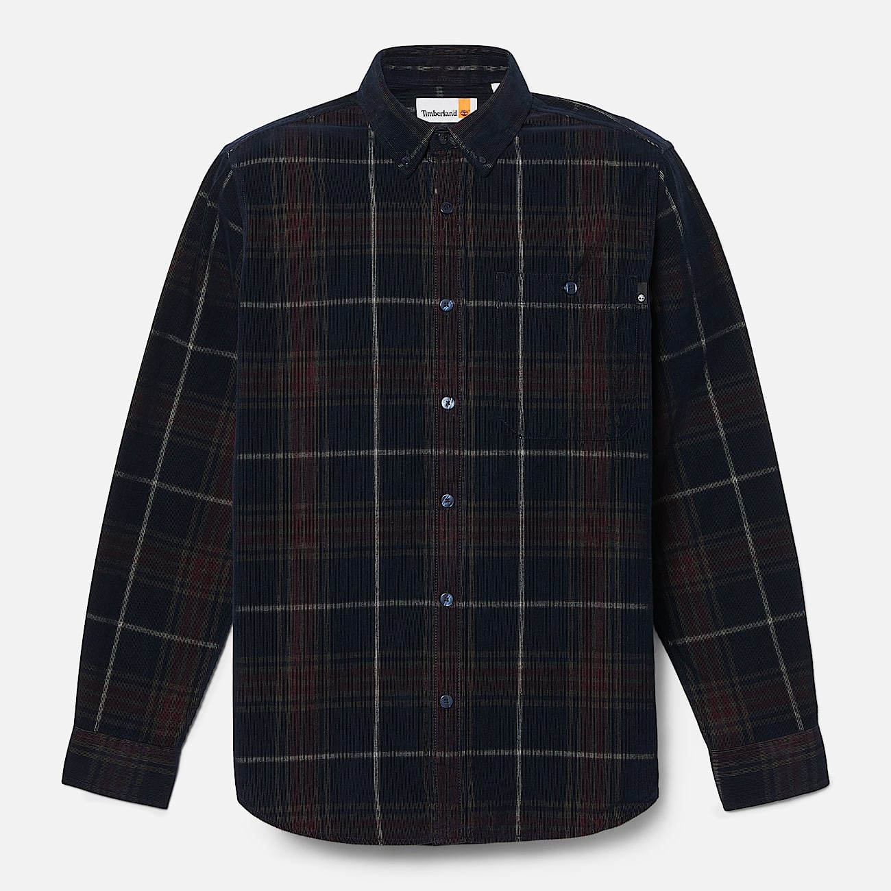Camisa de pana a cuadros para hombre