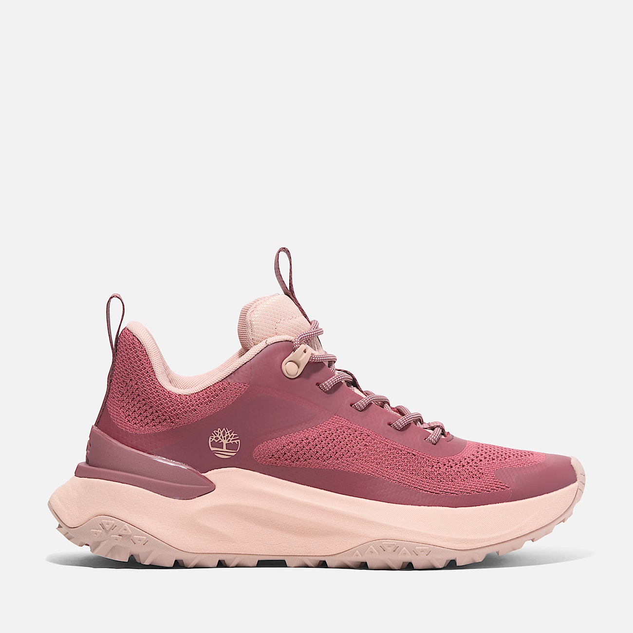 Timberland Women s Motion Access Low Lace Up Sneaker in Md red knit