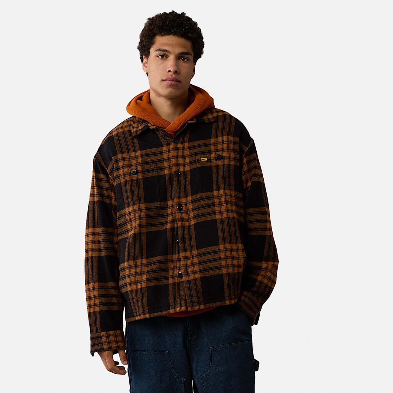 Timberland x AE Plaid Flannel Shirt