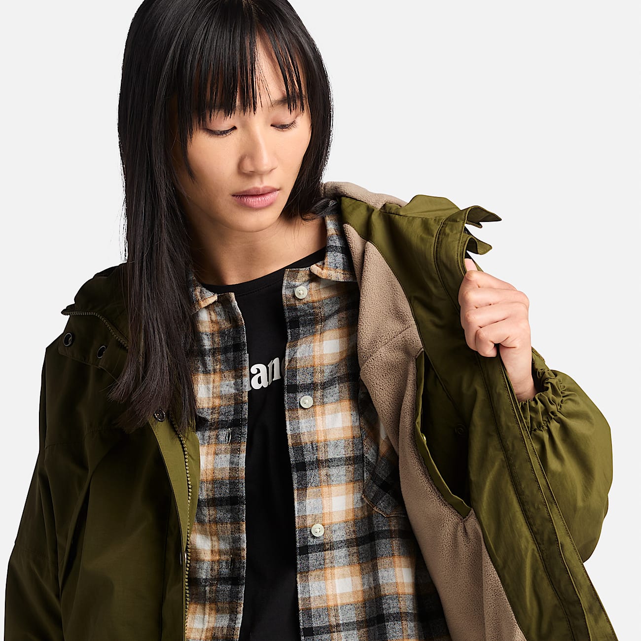 Ladies fleece lined waterproof jacket shop