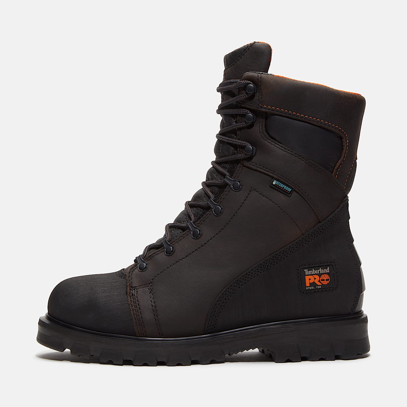 Men's 8 inch black timberland boots hotsell