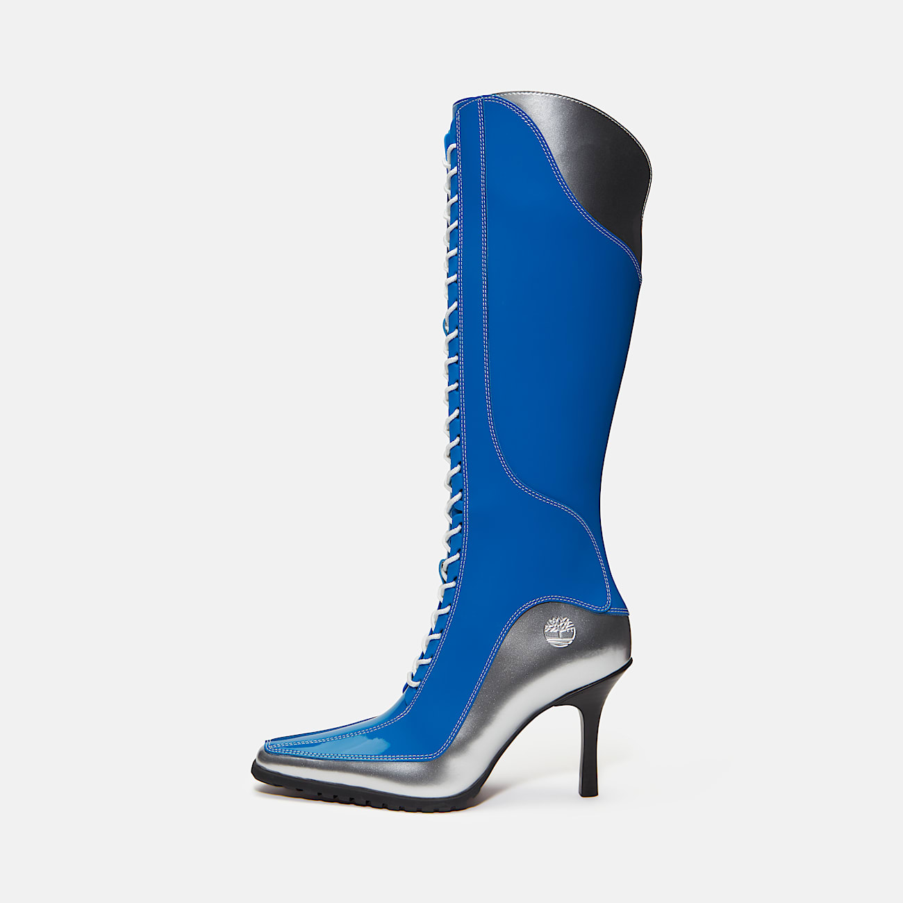 Zip up heeled boots with lace best sale