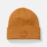 Amazon | Timberland メンズ 折り返しビーニー ロゴの刺繍入り
