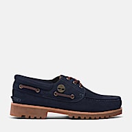 Chaussure bateau Timberland C.F. Stead Indigo Suede cousue main a 3 illets pour hommes
