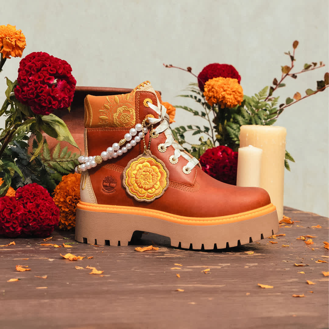 Women's Stone Street Platform Día de Muertos 6-Inch Waterproof Boot