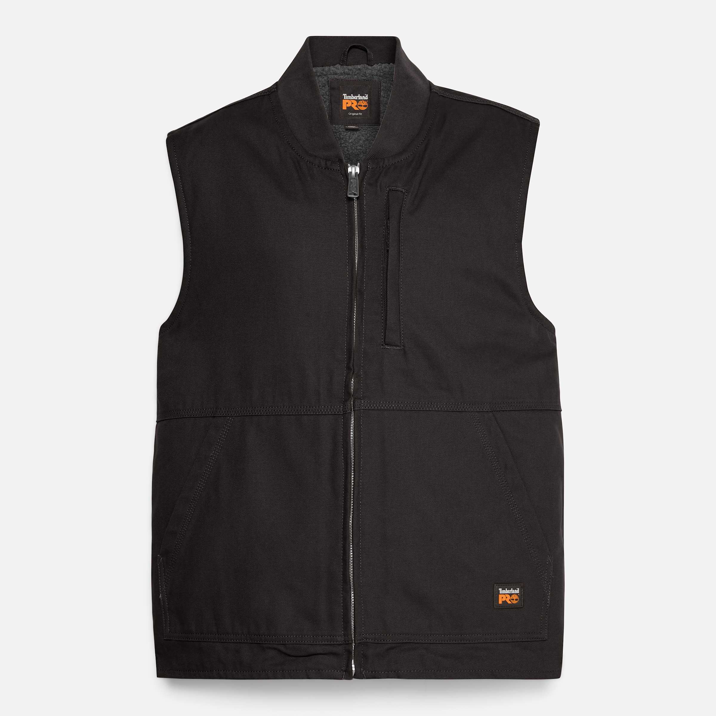 Men's Timberland PRO Gritman Fleece-Lined Canvas Vest - Picture 15 of 16