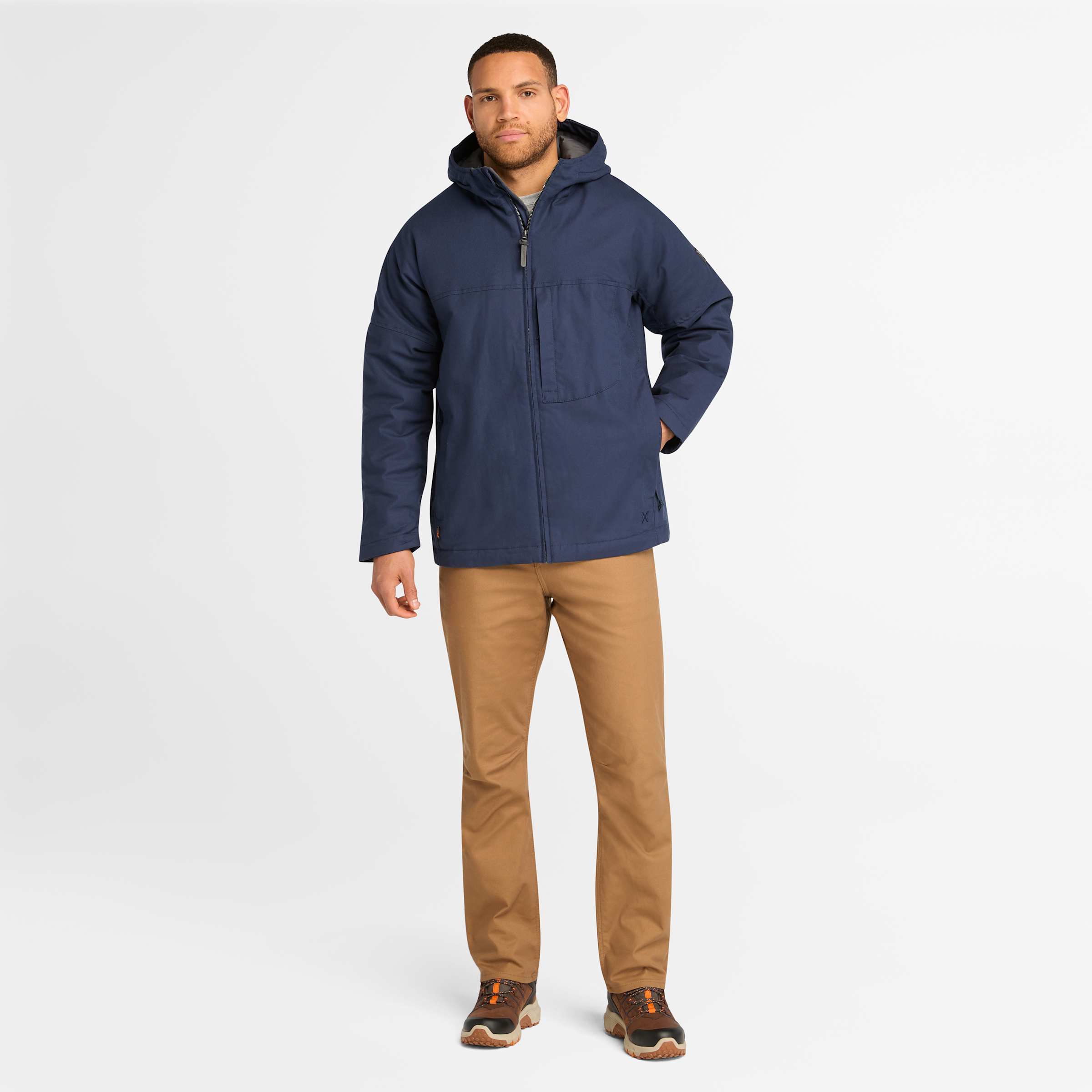 Men's Timberland PRO GritFlex Canvas Hooded Jacket - Picture 18 of 19