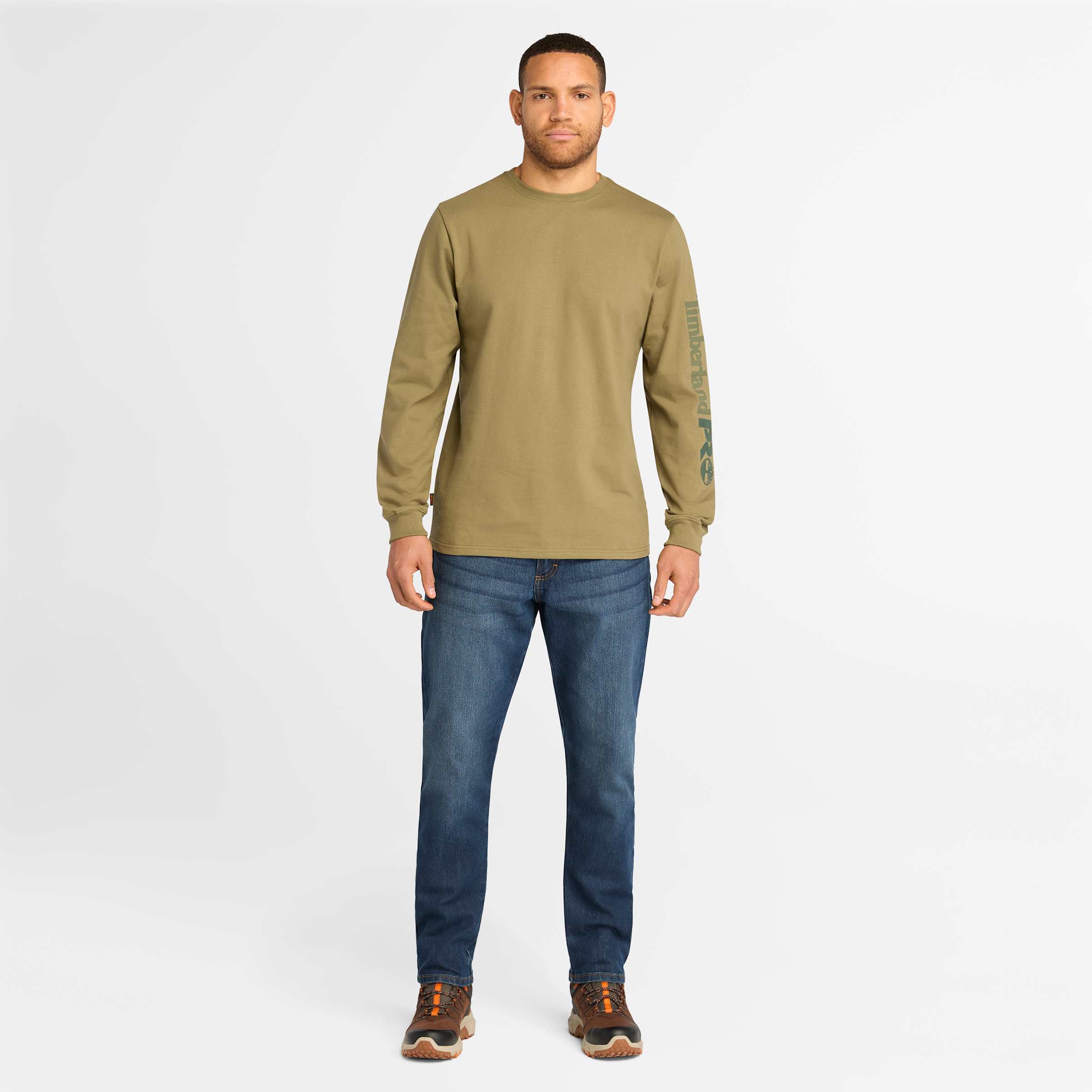 Men's Timberland PRO Core Logo Long-Sleeve T-Shirt - Picture 23 of 53