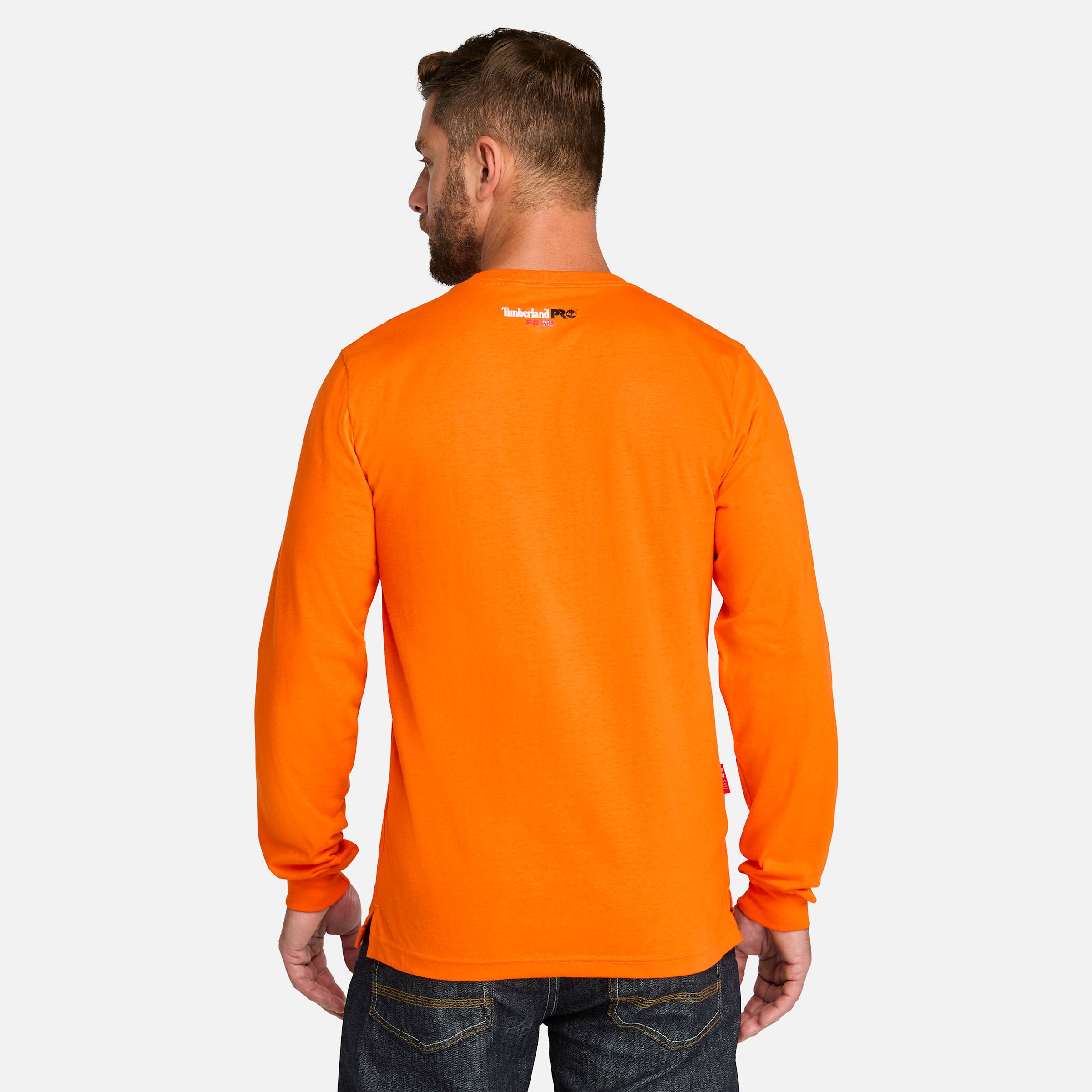 Men's Timberland PRO Cotton Core Flame-Resistant Long-Sleeve T-Shirt - Picture 19 of 31